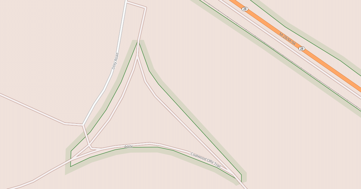 Map preview of HAYWIRE GRADE SPUR E