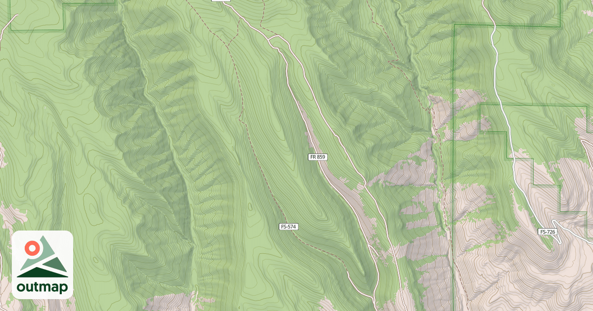 Map of Black Gulch