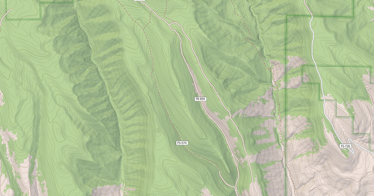 Map preview of Black Gulch
