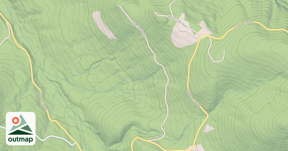 Map of PINE SPUR