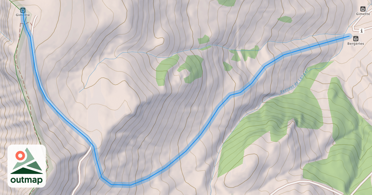 Map of Serre de l'Homme