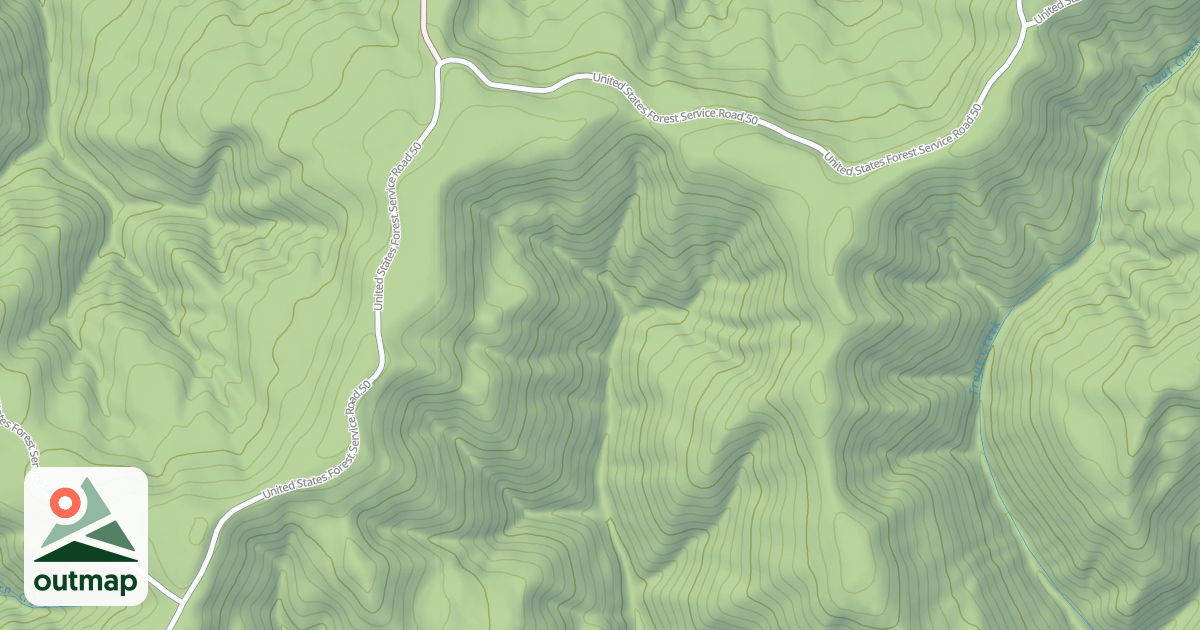 Map of USFS Motor Vehicle Use Map Roads {060508ED-DA46-41F1-A589-A69956A8599C}