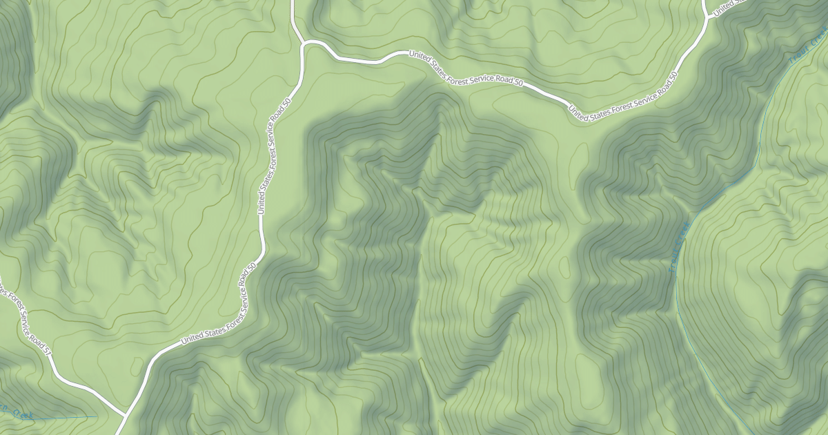 Map preview of USFS Motor Vehicle Use Map Roads {060508ED-DA46-41F1-A589-A69956A8599C}