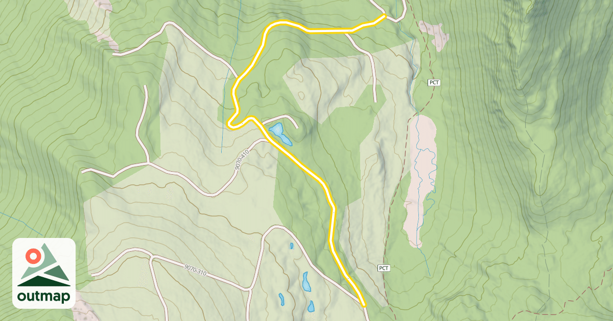 Map of Forest Road 9070