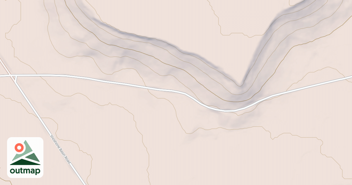 Map of LANGFORD FLAT