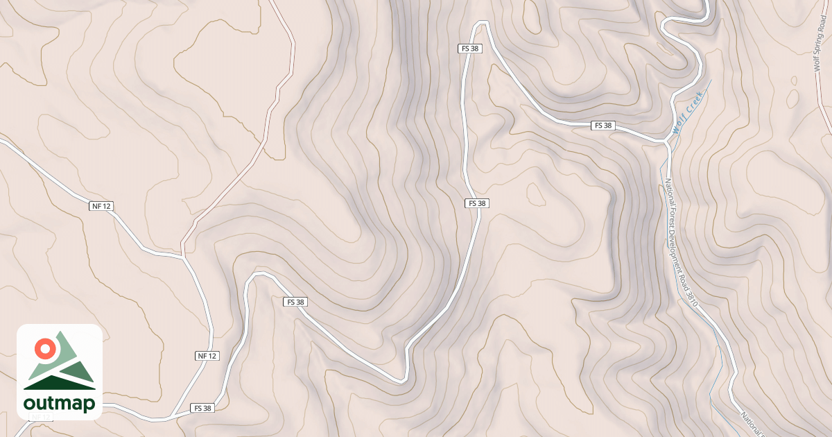 Map of USFS Motor Vehicle Use Map Roads {2E1A3B93-2A14-4949-B2AE-2B40A0A4E387}