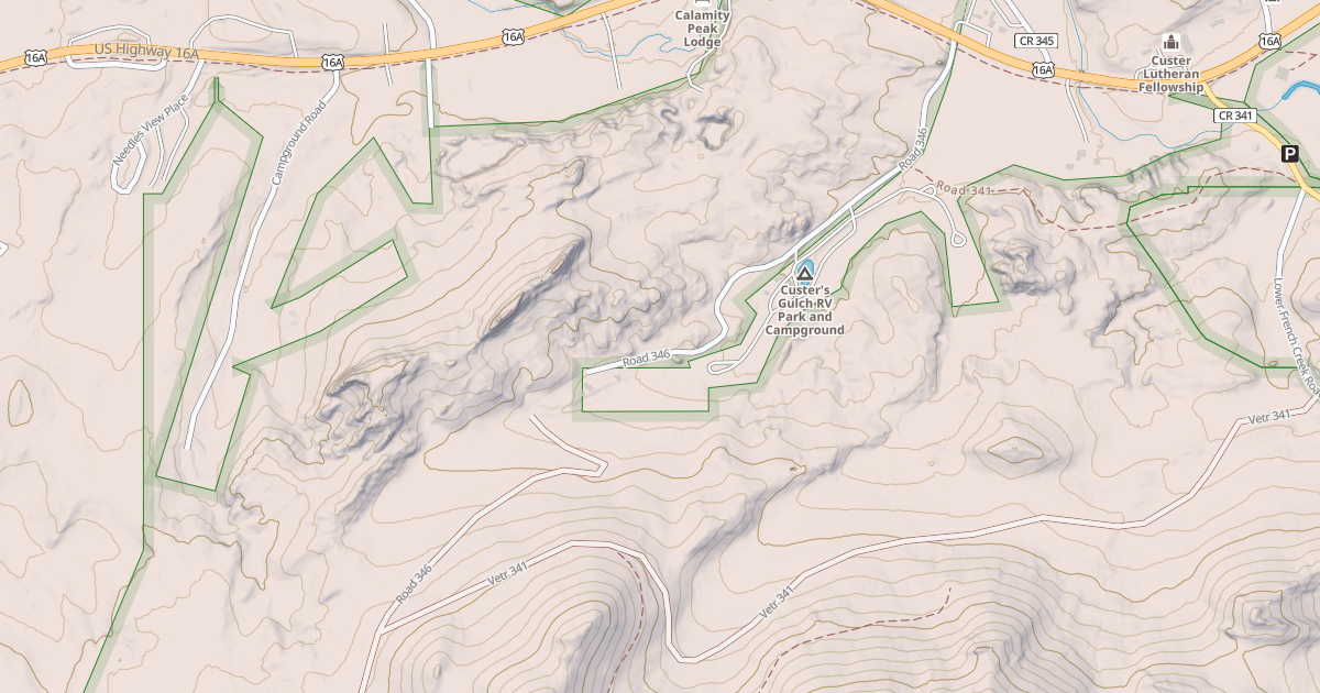 Map preview of CUSTER MTN CUT-OFF
