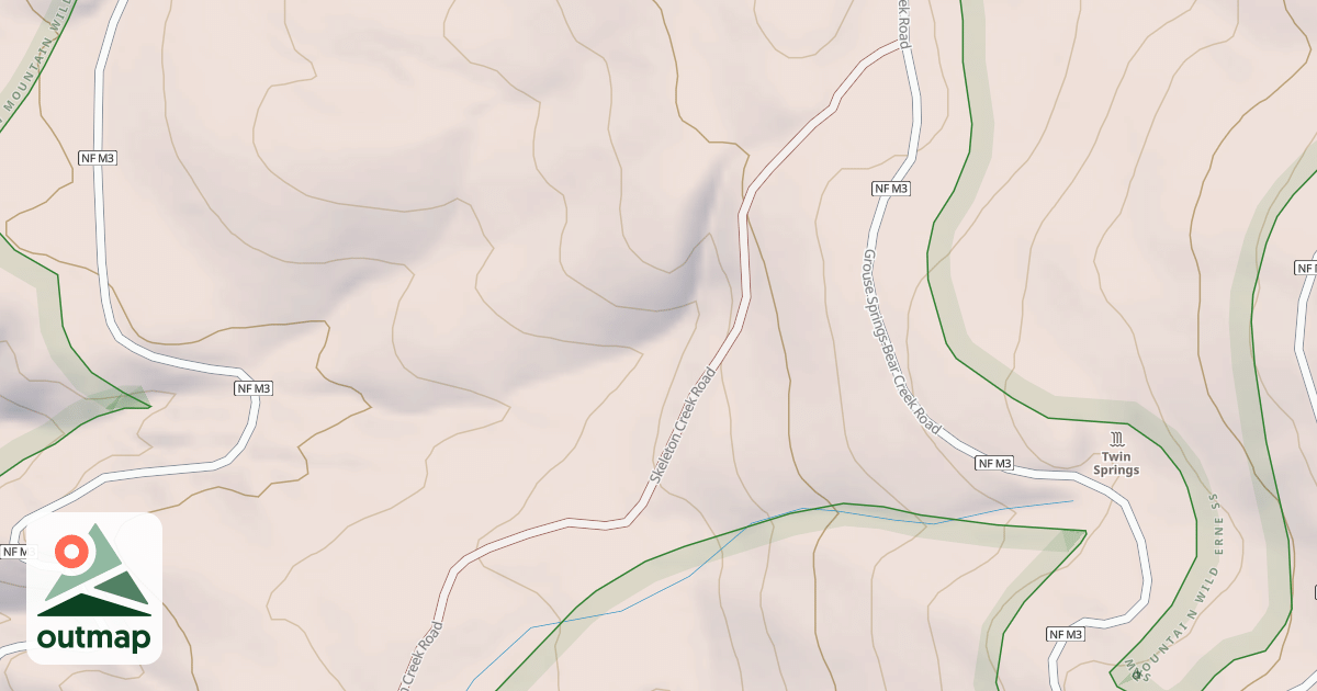 Map of SKELETON CREEK