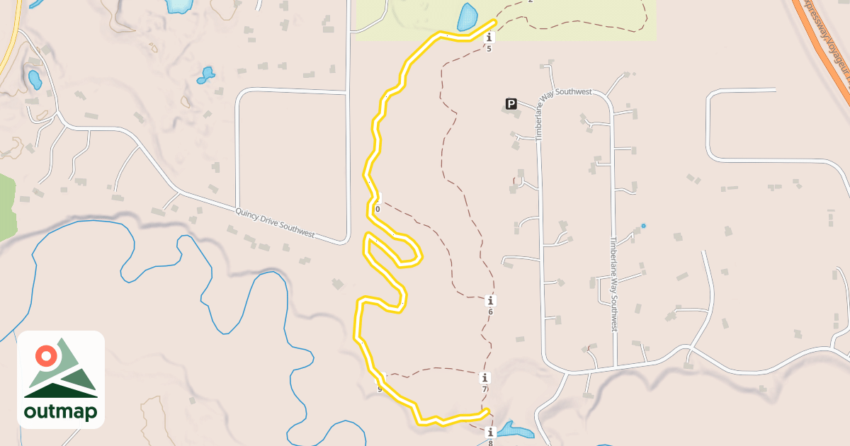 Map of Green XC Trail