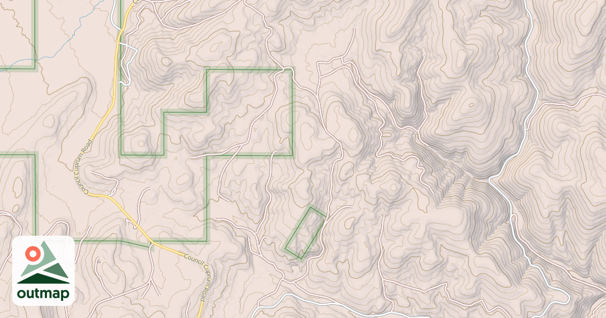 Map of COTTONWOOD CORRAL