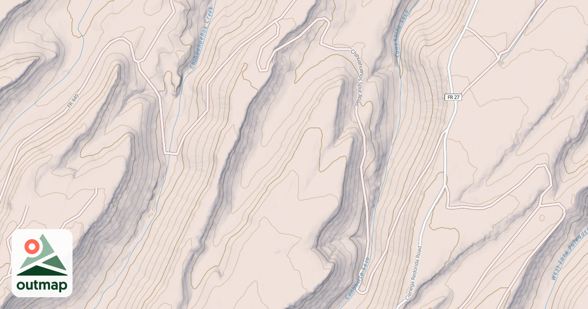 Map of CHIHUAHUENOS SPUR