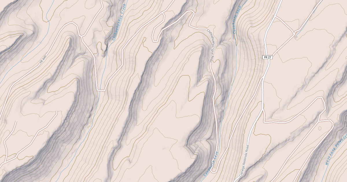 Map preview of CHIHUAHUENOS SPUR