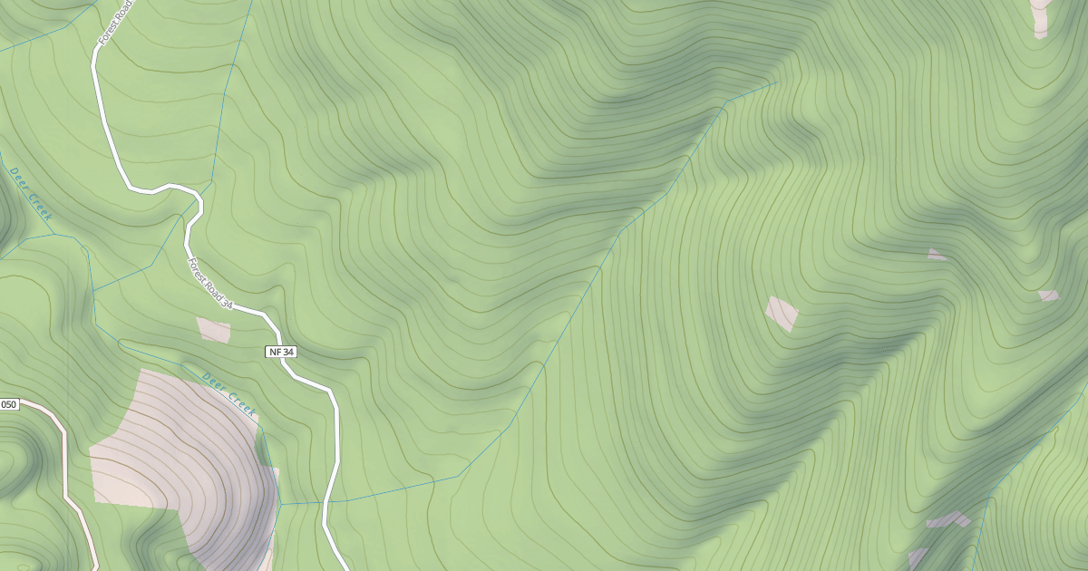 Map preview of CALAPOOYA SW - UPPER DEER TS'S