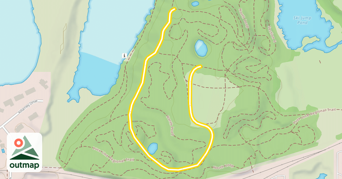 Map of Twin Lake Trail