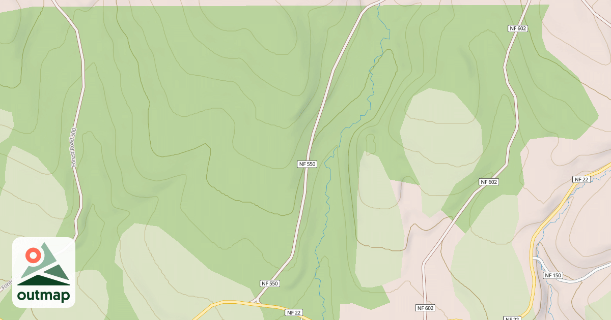 Map of USFS Motor Vehicle Use Map Roads {33105384-9012-4E93-BDF7-993410A3E62F}