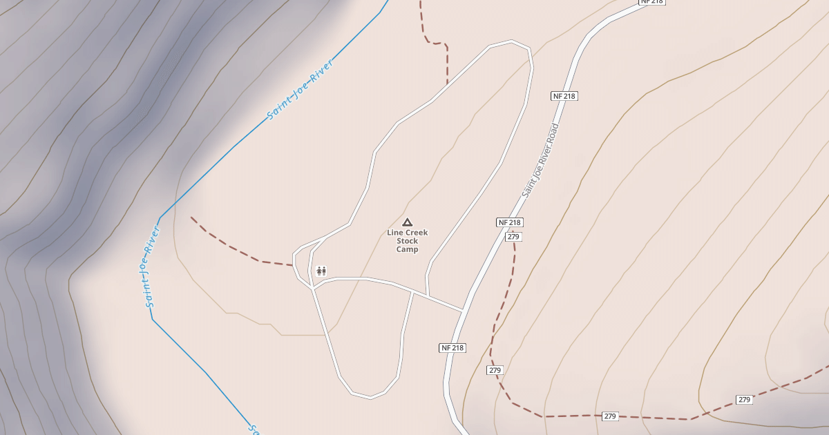 Map preview of LINE CREEK CAMPGROUND