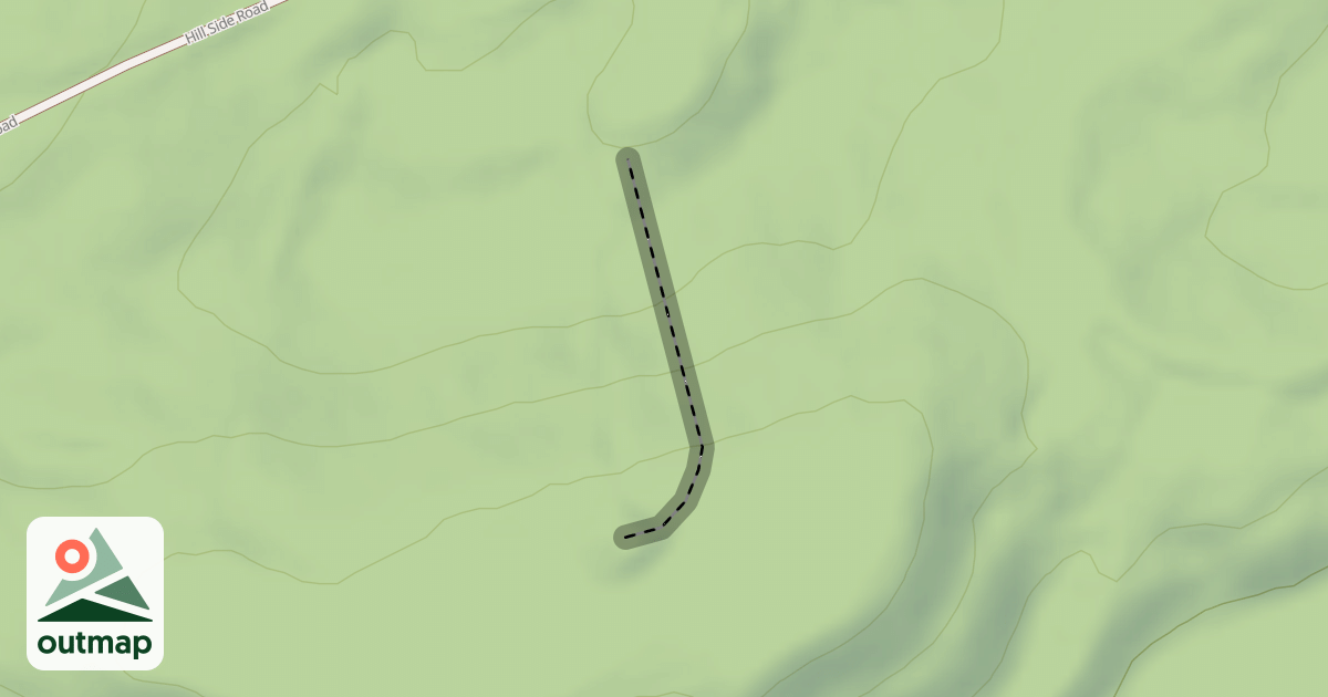 Map of Expert Down Hill Trail