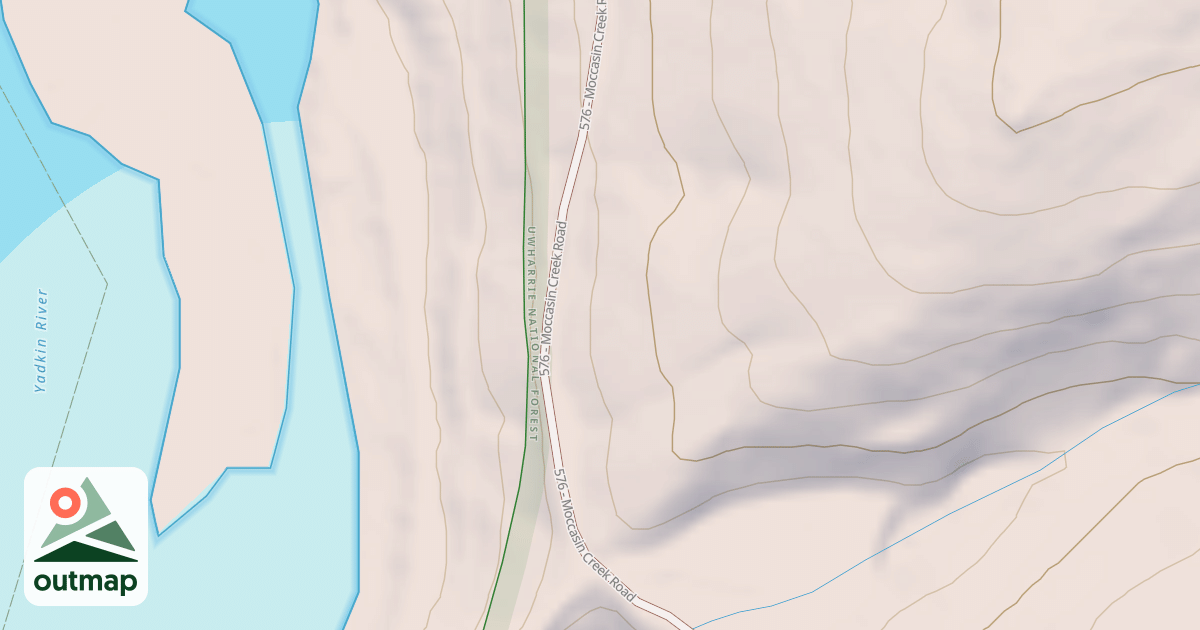 Map of MOCCASIN CREEK