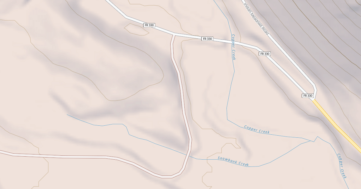 Map preview of COPPER SNOWBANK SPUR