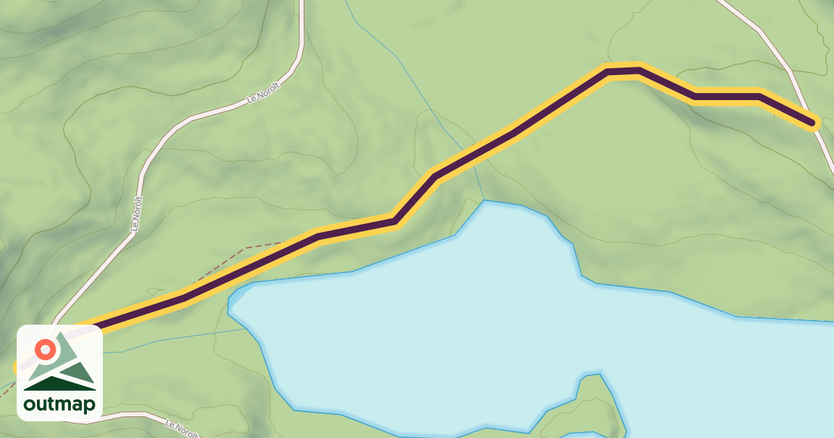 Map of La Grande traversée - Sentier International des Appalaches SIA-IAT
