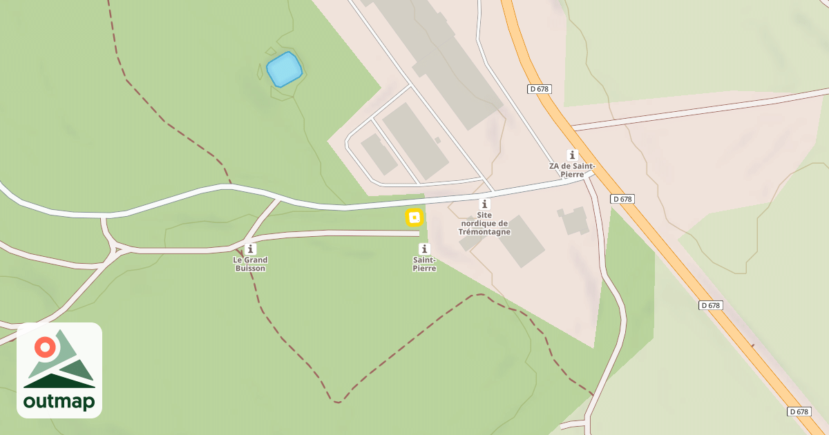 Map of Départ Domaine nordique
