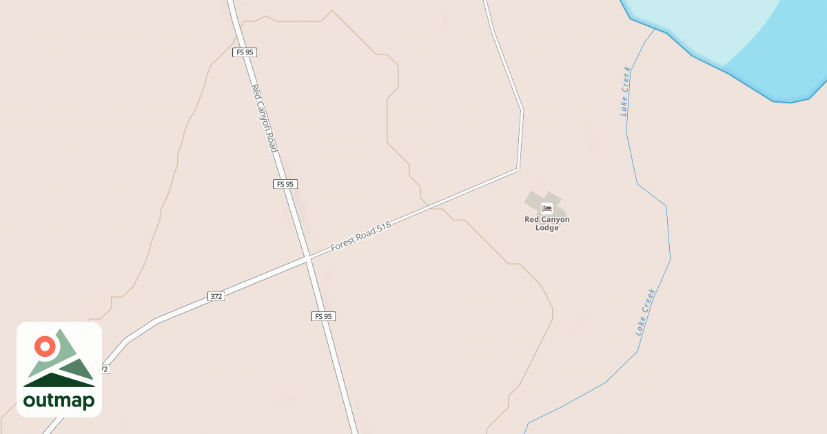 Map of RED CANYON LODGE