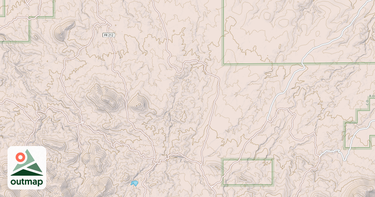 Map of CORNFIELD CANYON
