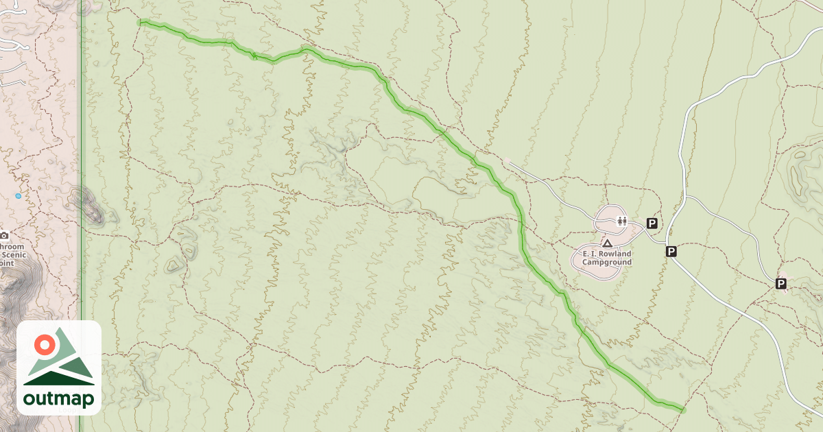 Map of Stoneman Wash Trail