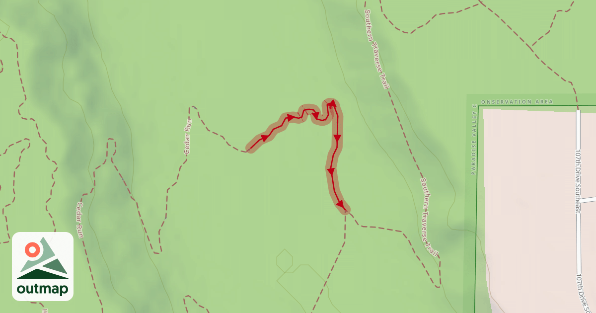 Map of Cedar Run
