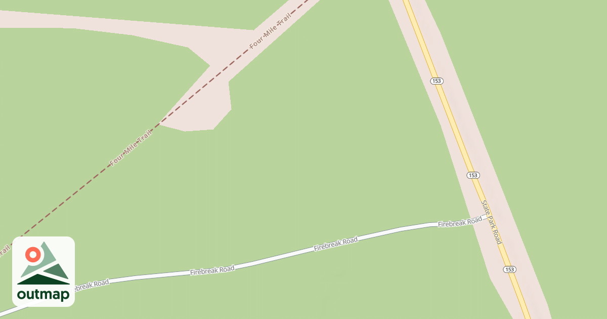 Map of S.B. Elliott State Park Snowmobile Trails