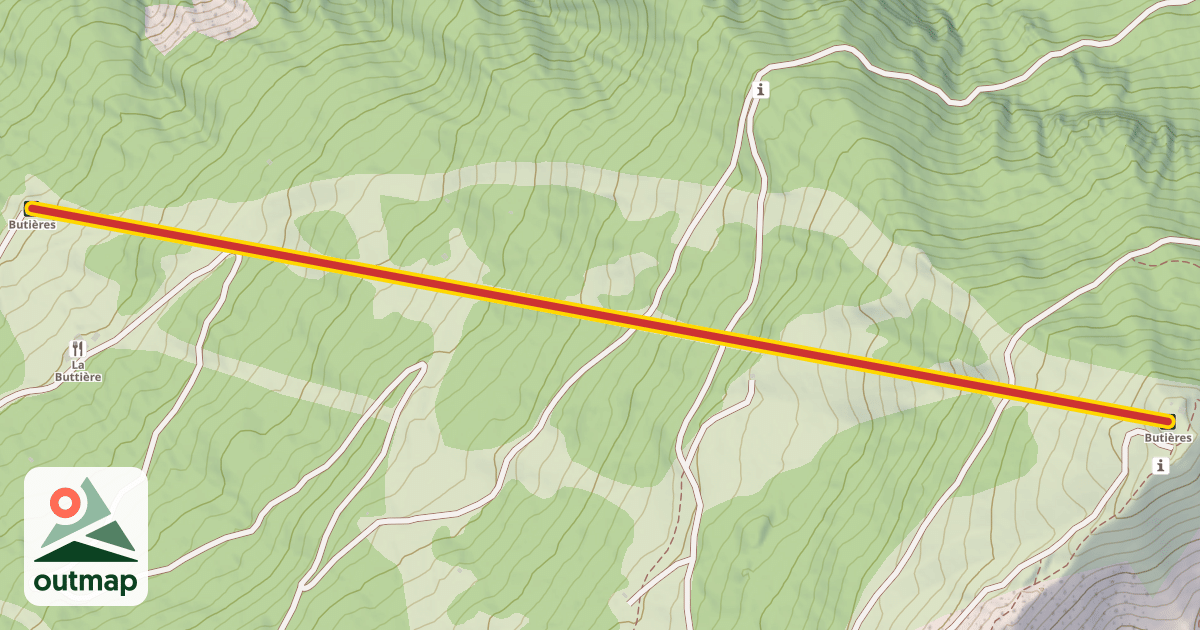 Map of Butières