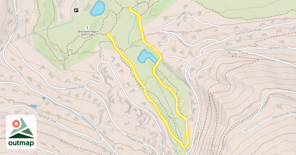 Map of Gold Run