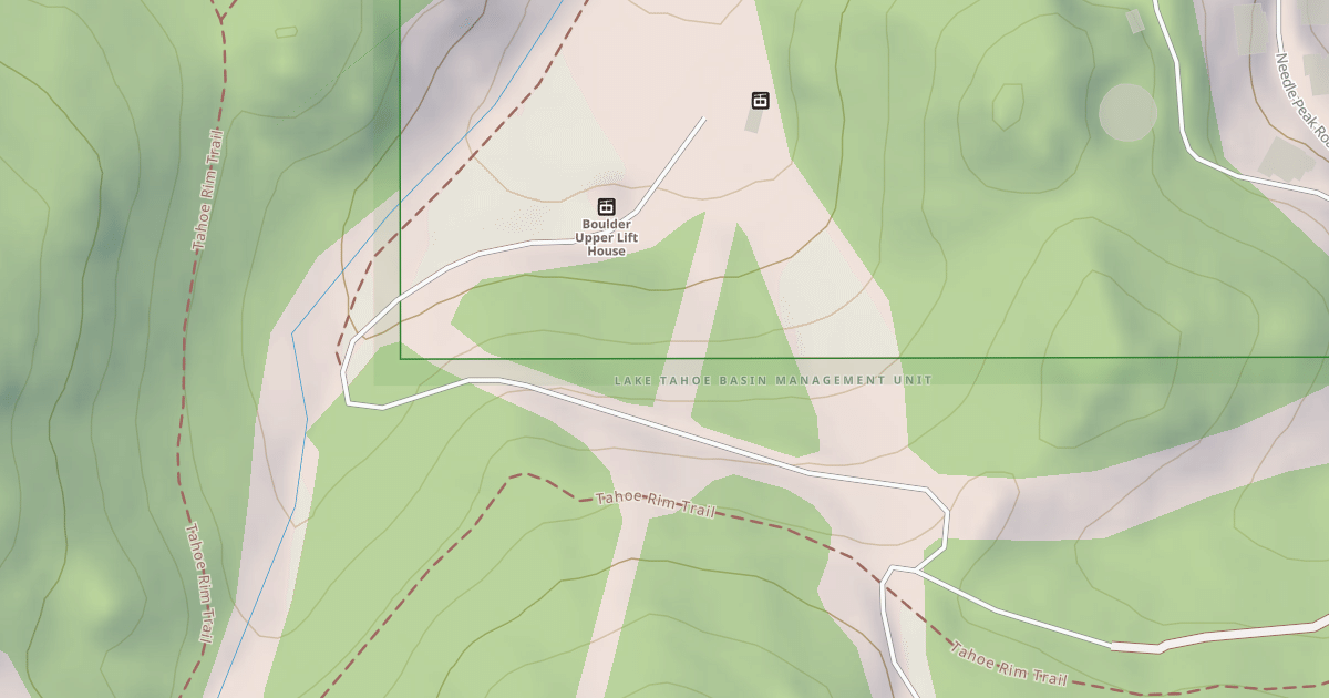 Map preview of TOP OF BOLDER ROAD