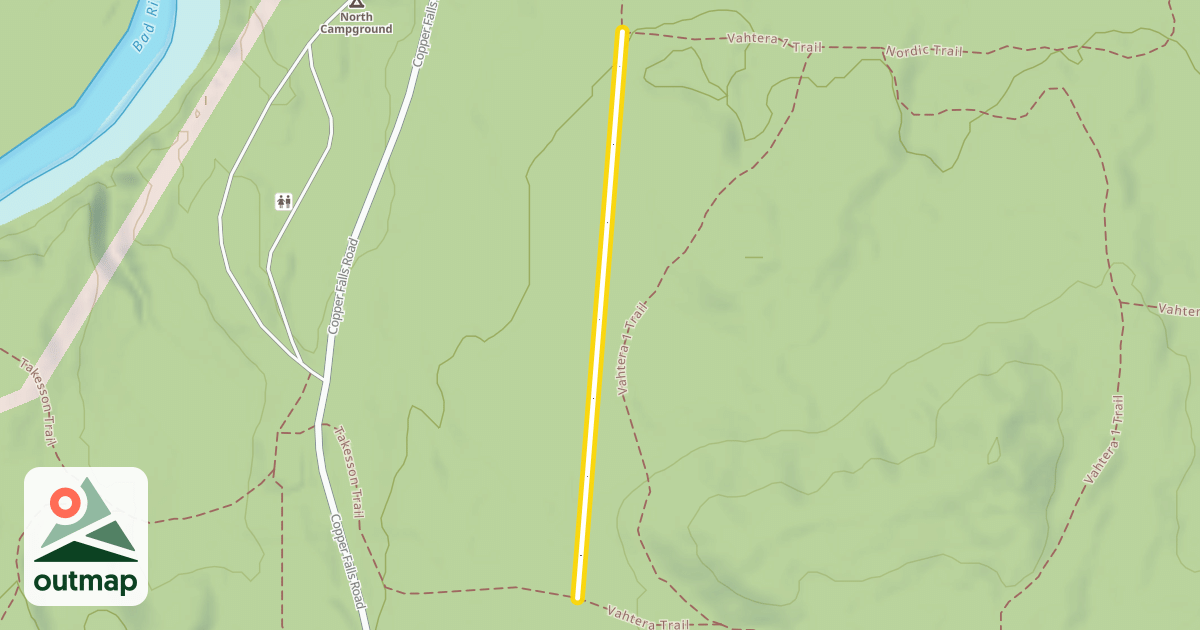 Map of Takesson/Vahtera Trails