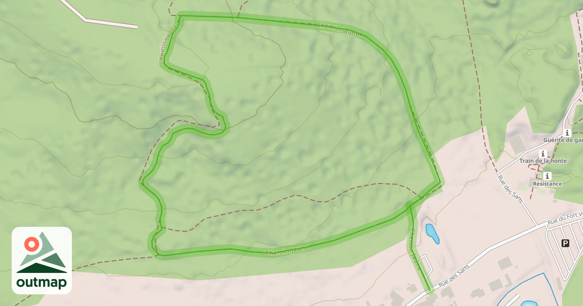 Map of Chemin Jaune