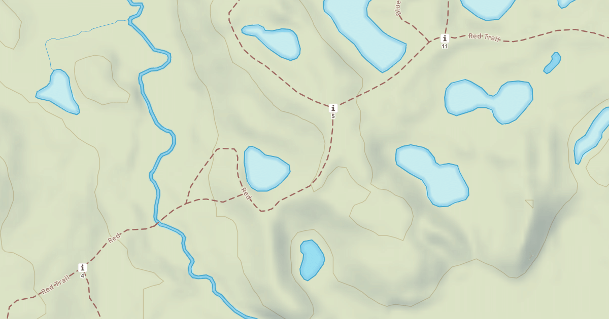 Map preview of Bald Mountain Rec. Area - Red Trail