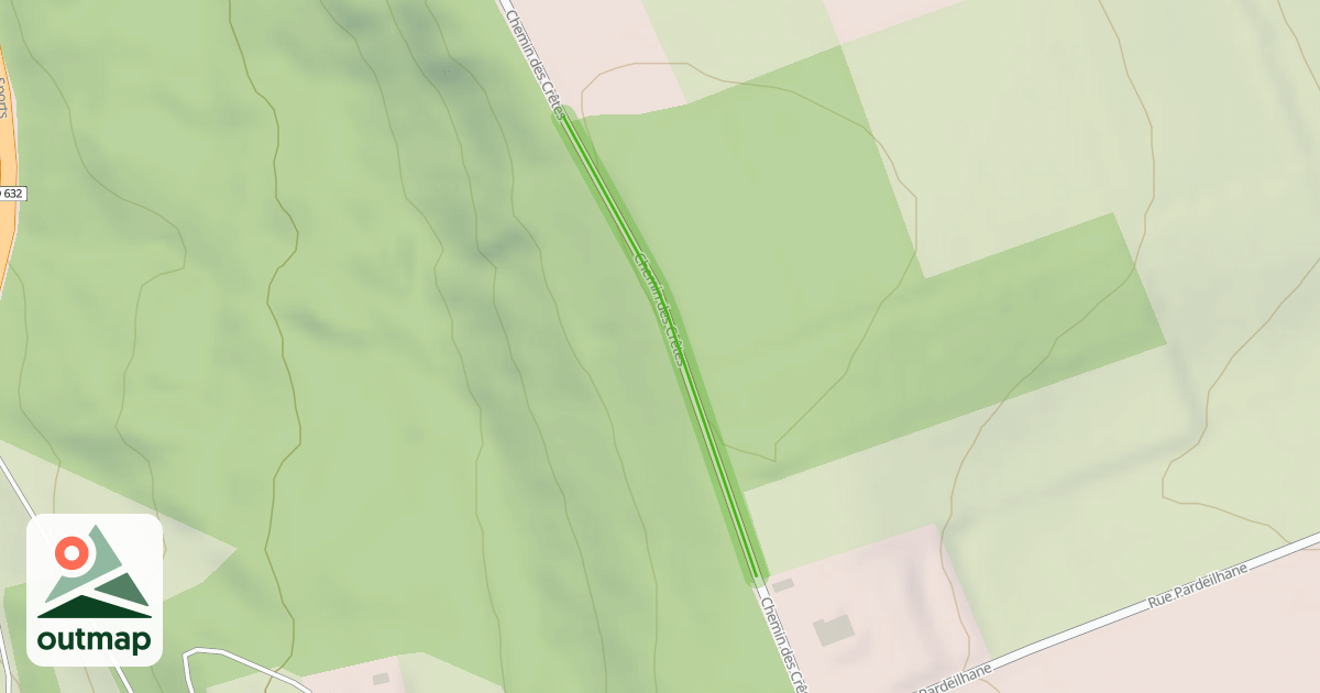 Map of Chemin des Crêtes