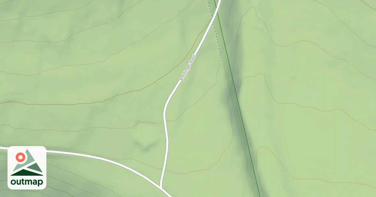 Map of Bald Eagle State Forest Snowmobile Trails
