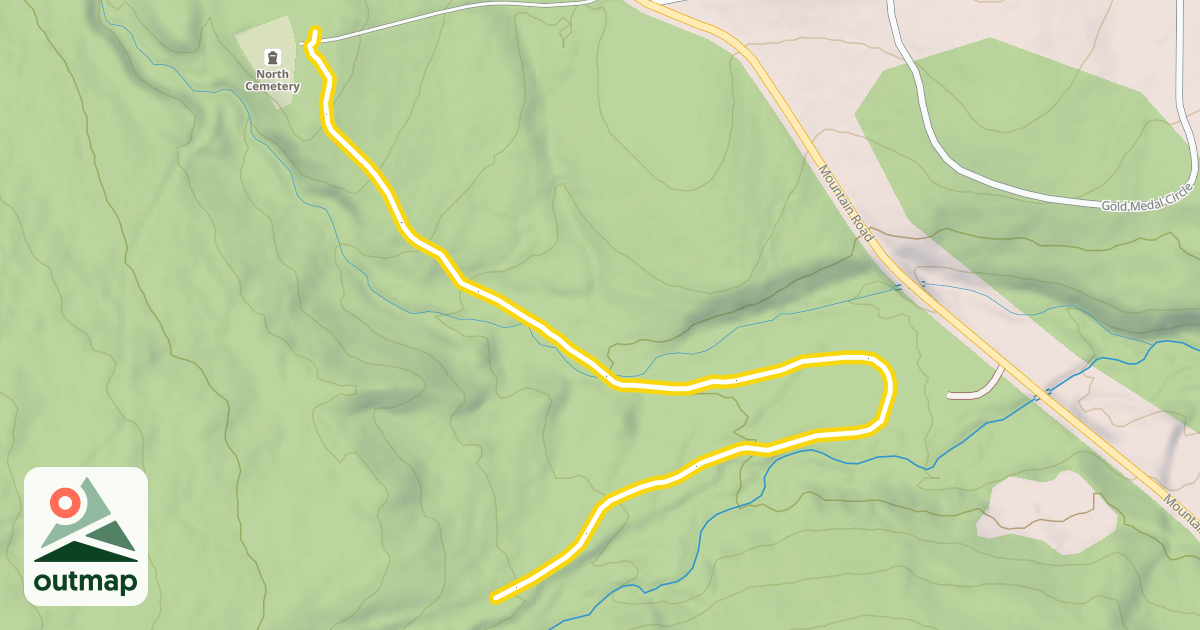 Map of Caldwell's Cascade