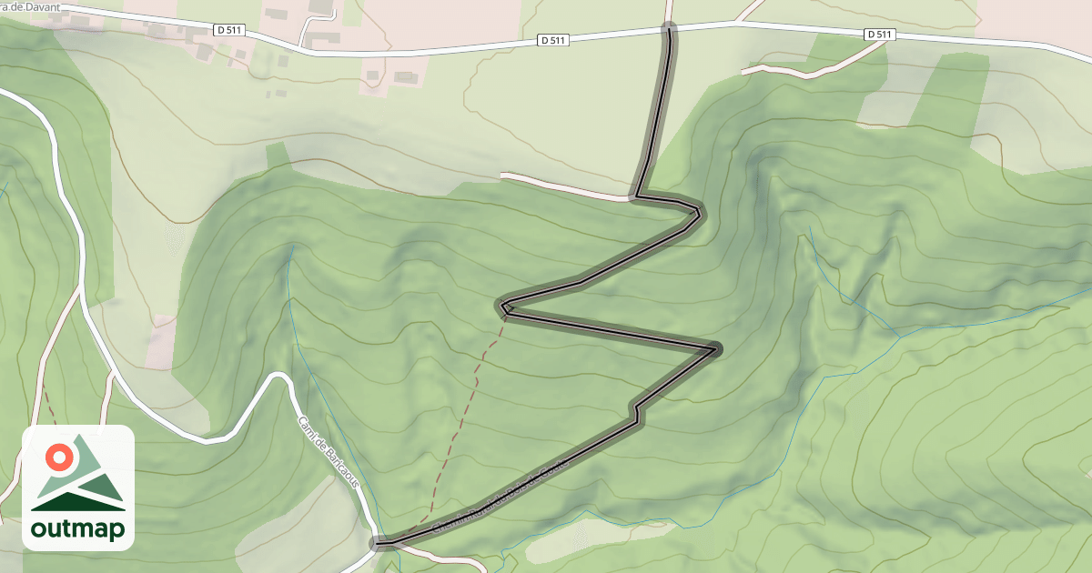 Map of Chemin Rural du Bois de Goute