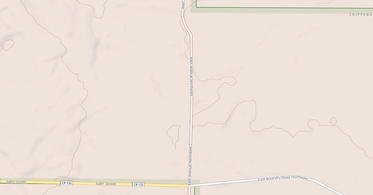 Map preview of E BOUNDARY SPUR B(84TH AVE NE)