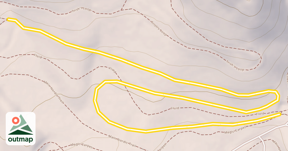 Map of Main Nordic Trail