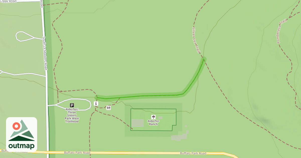 Map of Bluebird Meadow Trail