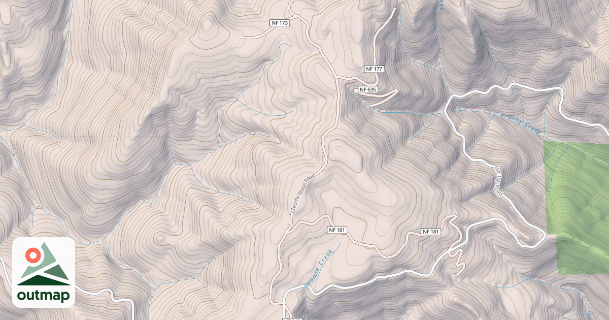 Map of CHROME RIDGE