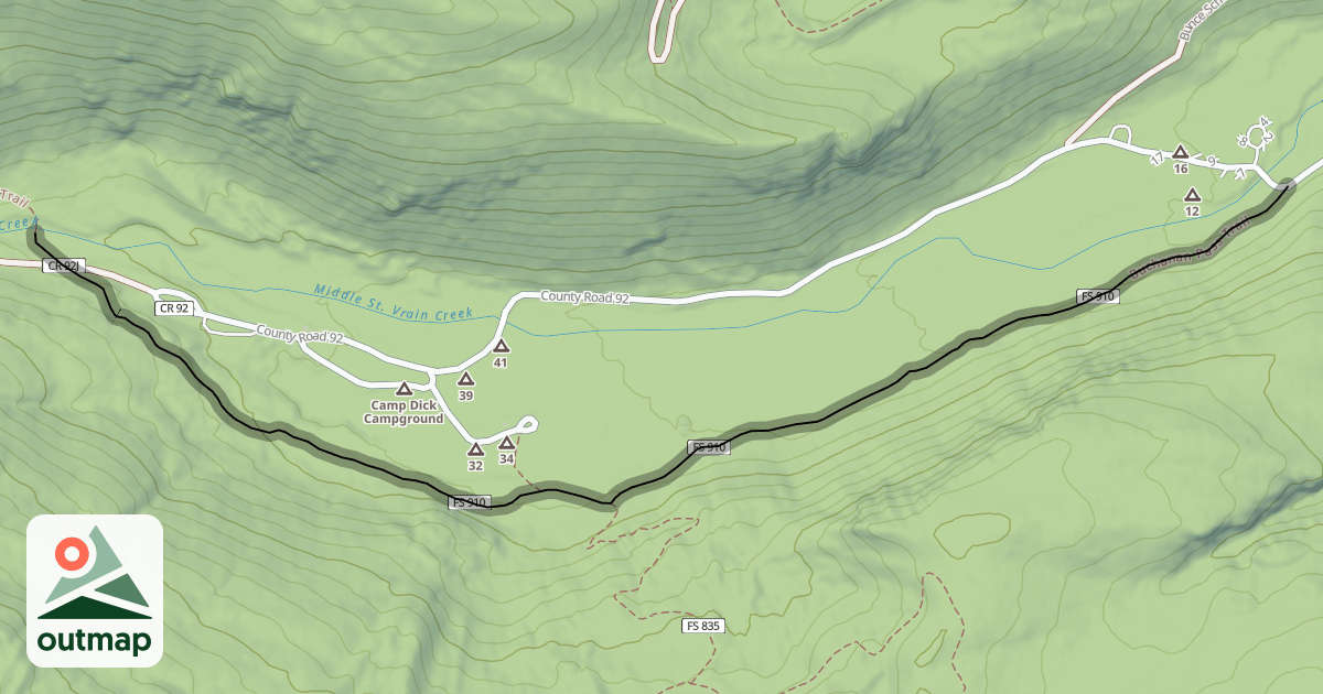 Map of Buchanan Pass Trail