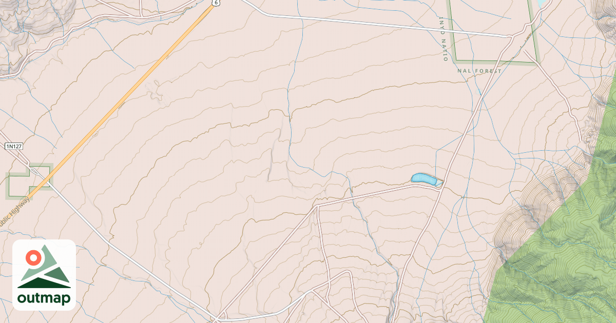 Map of USFS National Forest System Roads {E939E1B1-57C9-40B5-BCC6-8774548E3137}