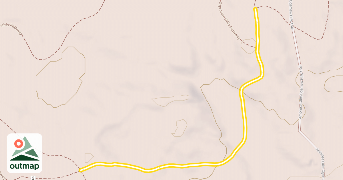 Map of Ogemaw Hills Pathway