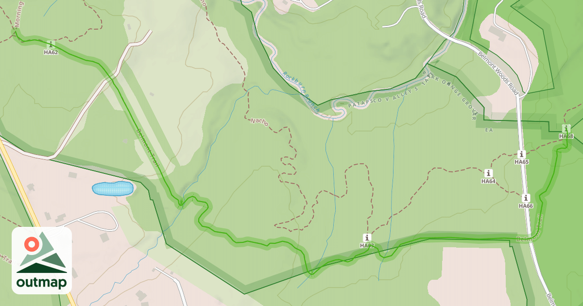 Map of Belmont Trail