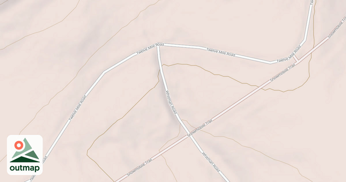 Map of Susquehannock State Forest Snowmobile Trails