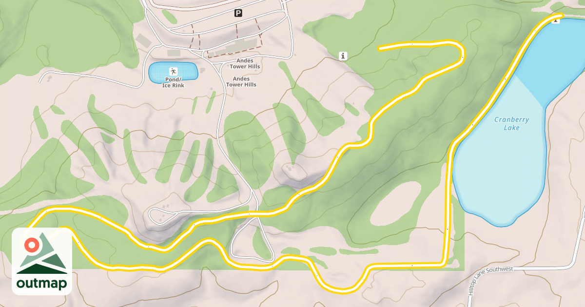 Map of Whispering Pines Trail